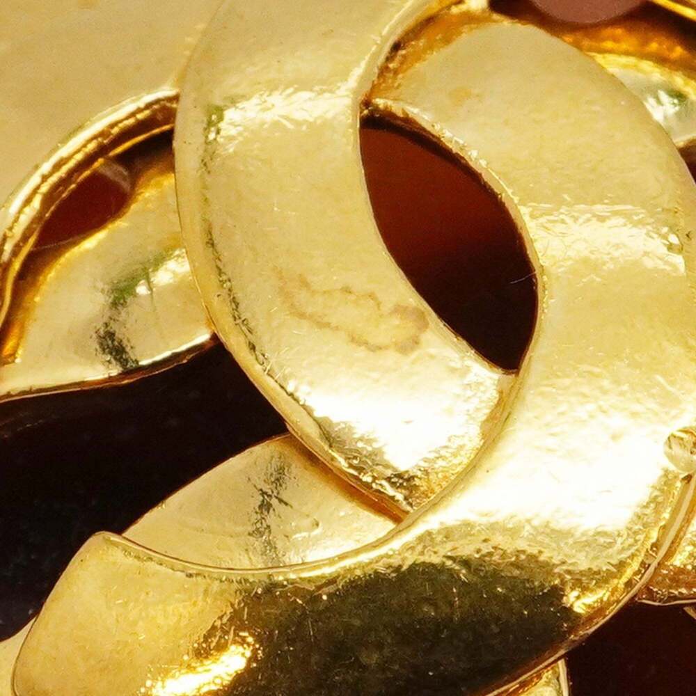 CHANEL Brown Logo Brooch - Picture 9 of 11
